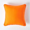 HOMESCAPES Housse de Coussin Uni Orange en 100% Coton, Housse de Coussin 45x45 cm