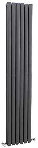 Hudson Reed HLA77 1800 x 354 mm Revive Double Panel Radiator - Anthracite