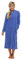 Undercover Ladies Zipped Soft Fleece Dressing Gown 4045 Blue 18-20