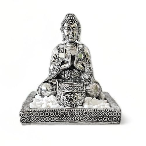 Porte-encens Bouddha, avec Pierres Naturelles