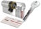 Promotion & Beyond Zylinder Schloss R6 Doppelprofil Messing Matt Nickel 70 (35 + 35) 1Stk.