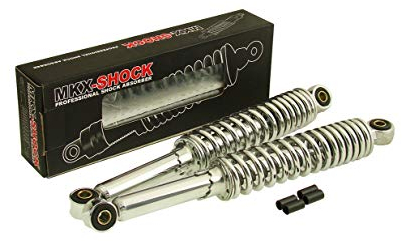 Stoßdämpfer Federbein Set 300 mm Chrom - Zündapp Puch Hercules Kreidler Honda Mofa Moped Mokick