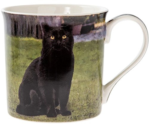 Black Cat Tea Mug | Gift for Cat Lovers