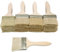 20PCS Paint and Chip Paint Brushes 3Inch for Paint, Stains, Varnishes, Glues, and Gesso (wood handle)