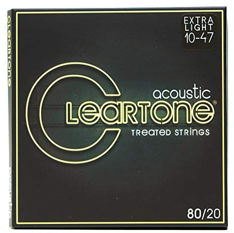 Cleartone Acoustic 80/20 Bronze Extra Light 10-47 · Corde guitare folk