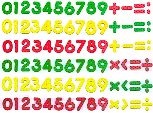 102pcs Magnetic Numbers for Basic Mathematics Education Mathematics (Star Background)