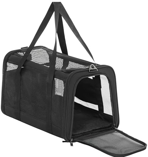 Petsfit Faltbare Hundetasche Katzentransportbox, Transporttasche Katze und Hund Atmungsaktive Hundetragetaschefür Haustiere im Auto