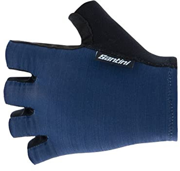 Santini Guanti Estivi Ciclismo Cubo (L, BLU NAUTICA)