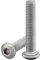 Linsenkopfschraube mit Innensechskant (ISK) nach Norm: ISO 7380-1 rostfreier Edelstahl A2 V2A Vollgewinde Halbrundkopfschraube Flachkopfschraube Linsenschraube (25 Stück, M8 x 40 mm)