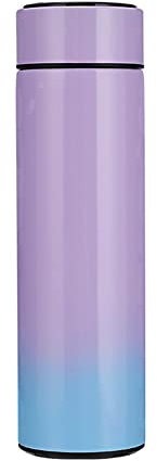 RENSHENKTO 1 unid termo aislado taza de café ecológico botella de acero inoxidable púrpura 480ml