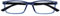 OPULIZE See-Brille Blaulichtfilter Schmal Rahmen Federscharniere Verbessern Den Schlaf Computerbrille Gaming Entspiegelt Transparenter Blau Schwarz Bügel Herren Damen B9-3+0.00