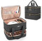 BAFASO Nagellack Aufbewahrung, Nagellack Organizer Tasche für 40 Flaschen(bis zu 15 ML) und Nageltrockner, Nageltrockner Tasche für Nägel Zubehör und UV-Lampe, OHNE ZUBEHÖR, Schwarz [PATENTGESCHÜTZT]