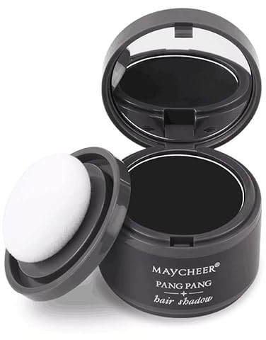 Haaransatz-Puder, Haarschatten, Haarwurzel-Concealer, Haaransatz-Schatten-Abdeckungs-Puder zum Auffüllen von dünner werdendem Haar, Haarwurzel-Concealer für Make-up, Grau