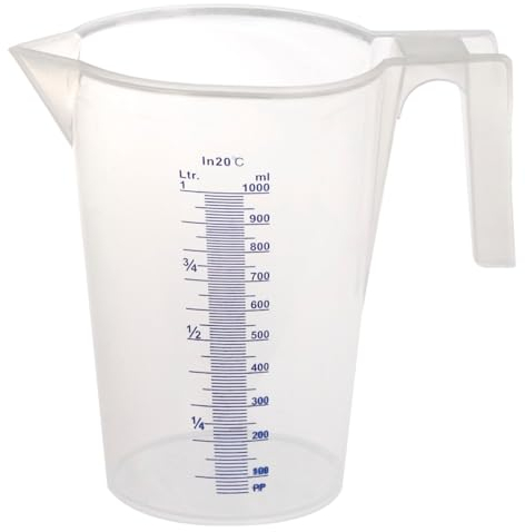 Heavy Duty Measuring Jug 1 Litre Lightweight Strong Durable