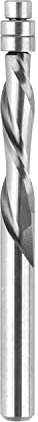 SpeTool Down Cut Spiralfräser-Bit, 6,35 mm Schaft, 3,8 cm Schnittlänge, extra lang, 7,6 cm OVL, Hartmetall-Spiralmuster-Fräser-Bit für Holzwoking