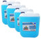 FABA Flüssigwaschmittel Konzentrat 4 x 5 L, blau, frisch angenehm, gratis Ausgießer