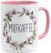OM3® witzige Milfkaffee Milf Tasse mit Spruch | Keramik Becher | 11oz 325ml | Beidseitig Bedruckt | Rosa