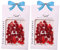 Remorui Nail Art Rhinestone Resin Rhinestone 3D Rose Flower Nail Charm Nail Design Easy Paste Red