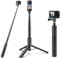 Wiseten Bastone Selfie Treppiede Monopiede per GoPro, 120CM Allungabile Selfie Vlog Maniglia Portatile Treppiede Stand Accessori per GoPro Hero 13 12 11 10 9 Black Insta360 X4 X5 DJI Osmo Action 5 Pro