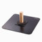 MIVOS PVC Glättekelle - 330 x 330 mm - Traufel mit Griff aus Holz - Putzkelle mit abgerundete Ecken - Glättbrett - Glättscheibe zum Verfugen und Spachteln von Gipsplatten - Made in EU