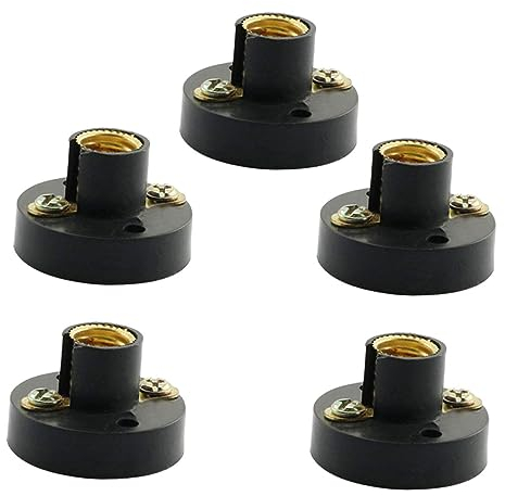 UKCOCO Kunststoff E10 Schraube Lampenfassung 5 Stück Set Physik Labor Ausrüstung Für Bildung Verwenden Zufällige Farbe