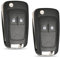 SLshiBo 2 Pezzi Guscio Chiave Opel con Lama a 2 Tasti Ricambio Chiave Opel Telecomando Auto per Opel Meriva Corsa Mokka Astra Adam Insignia Zafira e Trax Cruze Aveo Matiz Captiva Spark