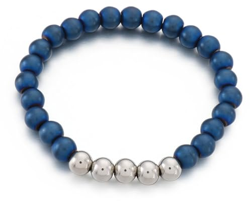 Dsnyu Armbänder Damen Silber, Bracelet Women Chain Edelstahl Perlenkette Herren Schmuck für Geburtstag