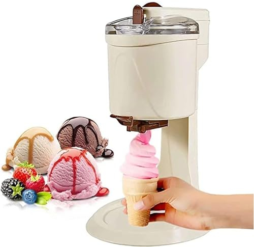 Home Ice Cream Maker Machine with Compressor - 1L Large Capacity Automatic Soft Ice Cream Machine for Yoghurt, Sorbet - Mr Whippy Ice Cream Makers