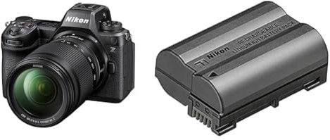 Nikon Hybride Z6III + Z 24-200mm f/4-6.3 VR, Plein Format 24,5 MP, vidéo 6K, jusqu'à 120 i/s, écran Tactile et orientable + Batterie Rechargeable Haute capacité Lithium-ION EN-EL15c