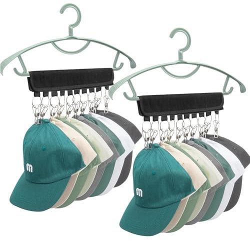 sizzlepop Cap Organizer Hanger, Cap halter, Baseball cap organizer, Baseball Hut Organizer über die Tür für Reisen Hotel Home Kleiderschrank (20 Clips)