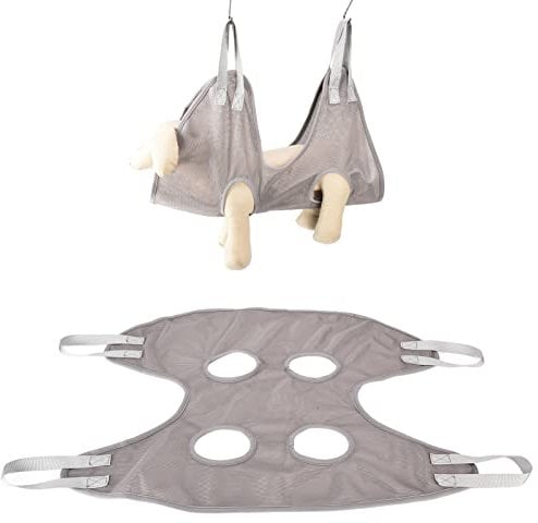 Beufee Dog Grooming Hammock, Dog Sling for Nail Trimming Dog Holder for Nail Trimming Pet Grooming Hammock Dog Nail Hammock for Bathing (S 80 X 80 X 38cm (31.5in L X 31.5in W X 14.96in H))