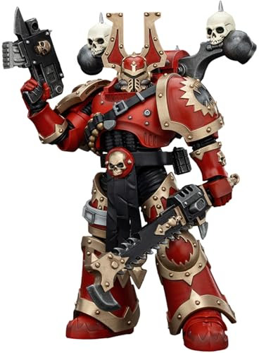 JOYTOY Warhammer 40k World Eaters, World Eaters Khorne Berzerker 2 1/18 Action Figure, Dedicated To You Who Love Collecting