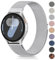 Vancle Armband für Samsung Galaxy Watch 7 Armband 40mm 44mm Damen Herren,Metall Mesh Edelstahl Ersatzarmband 20mm Uhrenarmband für Samsung Galaxy Watch FE 40mm(Silber)