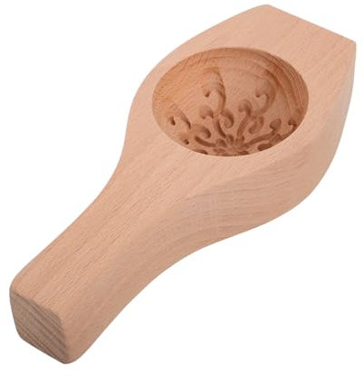 IMIKEYA Moule À Pâtisserie Moules À Beurre À Biscuits À Gâteau Rond s À Biscuits En Bois À s Sculpté De Lune De Presse À À La Citrouille