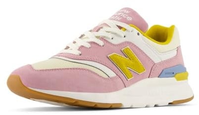 New Balance Femme 997h V1 Basket, Rose Taffy/Calcium/Or Baroque, 38 EU