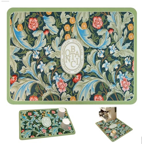 kaffeemaschine Unterlage, Superabsorber Kieselgur Kaffeemaschine Abtropfmatte, Abtropfmatte Geschirr, 30*40cm Wasserdichte Unterlage, Geeignet für Küchen, Kaffeemaschinen, Waschbecken und Bäder