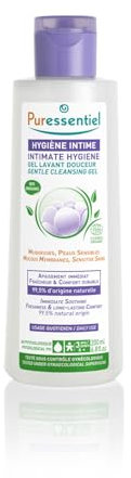 Puressentiel - Hygiène Intime - Gel Lavant Douceur aux 3 eaux florales et à l'aloé vera - Bio - Hypoallergénique - Usage quotidien pour muqueuses et peaux sensibles - 200 ml