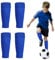 2 Pairs Football Sock Sleeves, Kids Sock Sleeves for Football Games Beginner, Team Leg Socks, Pre Cut Soccer Socks for Running or Training Beginner (Blue)
