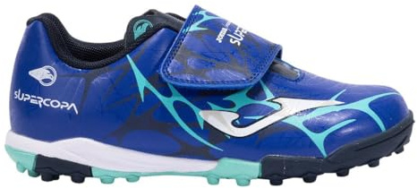 Joma Super Copa Jr 2504 TF SCJW2504TFV, Boy Turf Football Trainers, Blue, 27 EU