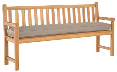 vidaXL Palettenkissen Taupe 200 x 40 x 8 cm Oxford-Stoff, Garten- und Terrassenkissen, Robustes Polster, Coole Sitzgelegenheit zum Chillen, rechteckig und modern