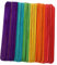 HOMSFOU 100 Stück Eisstock Aus Holz Farbige Jumbo-bastelstäbe Kuchenstangen Kuchen -pop -sticks Wiederverwendbare Eisstiele Farbrührstäbchen Farbstift Umrühren Hölzern
