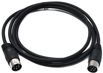 System-S S-Video Cable de 150 cm DIN 6 pines macho a macho, color negro