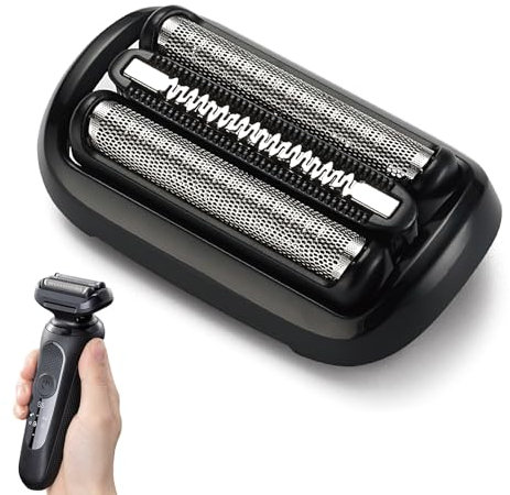 53B Grille Rasoir Compatible avec Braun Série 5 et 6, Tete Rasoir Serie 5, Conception Précise pour un Rasage Proche et Confortable, Tête de Rasoir de Rechange pour Modèles 5018s/5020s/6020s/6040cs
