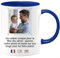 quotedazur - Mug Personnalisable Pour La Fête Des Pères - Tasse Cadeau Papa Personnalisé Homme - Bleu/Céramique
