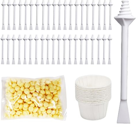 Nasenhaar Wachs Set, 30g Enthaarungswachs und Stäbchen