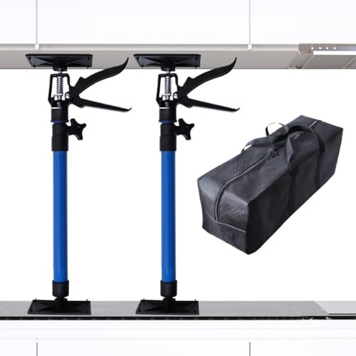 Besreey Martinetto per Mobili | Supporto Regolabile Da 48 A 114 Cm | Elevatore Braccio 30 Kg Resistente Per Pannelli Frigorifero Bagno