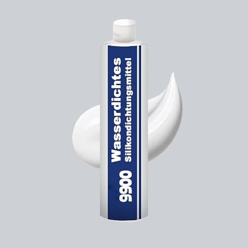 Aexzr Montagekleber Extra Stark, Wasserdichtes 9990, Aexzr Allzweck-Superkleber-Strukturdichtstoff, Haftstarker Wasserstop, Flüssigkunststoff Abdichtung Ideal Für Terrasse, Kfz, Pipeline (Weiß)