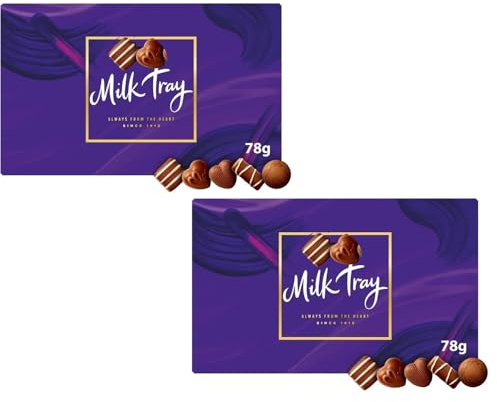 Milk Tray Chocolate Box 78g - Assortment of Milk Chocolates - cdb (2 x Boxes)