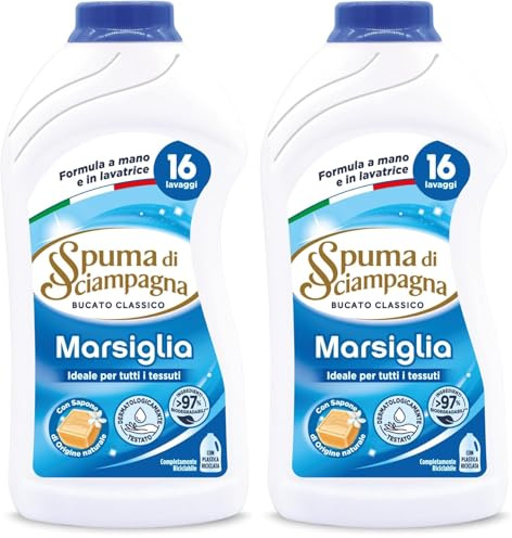 Detergente Liquido Marsiglia, 800 ml (Confezione da 2)