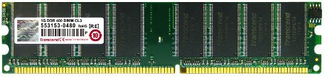 Transcend JM388D643A-5L Jet Ram Arbeitsspeicher 1GB DDR 400 DIMM CL 3